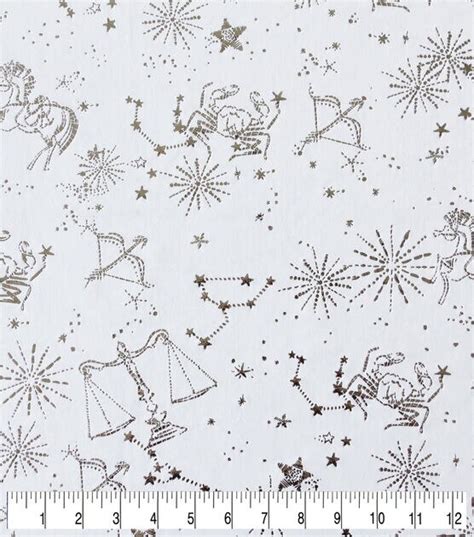 Zodiac Metallic Pure Plush Fleece Fabric 